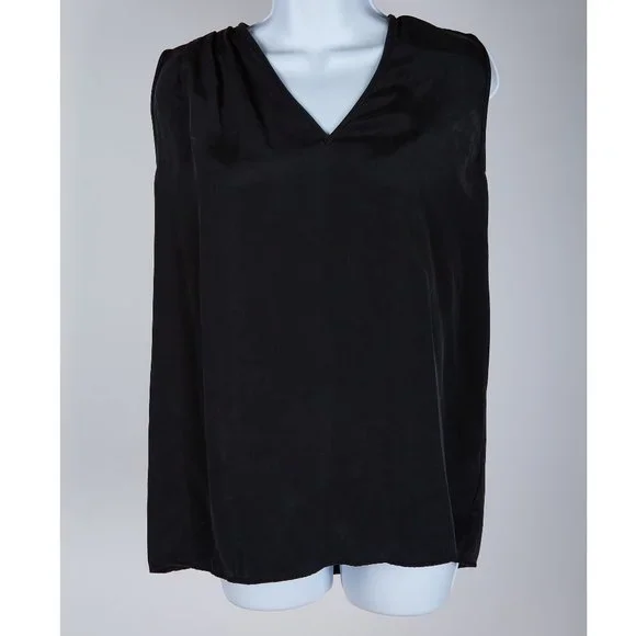Tops | St John Black Blouse Prefall 219 Collection Sample Small 